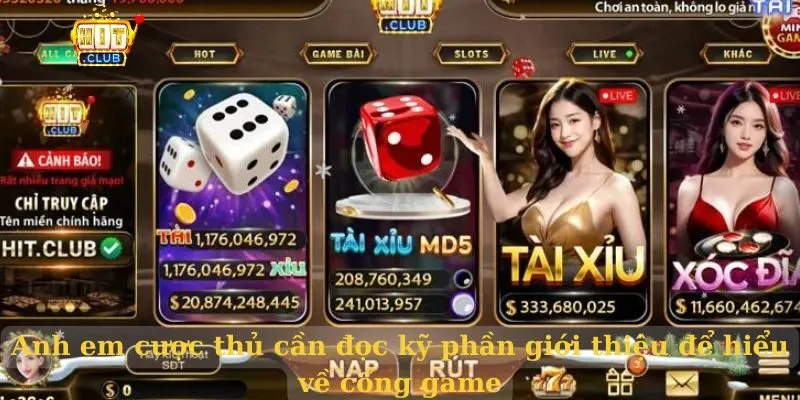 Giới Thiệu Hitclub Sân Chơi Đỉnh Cao Dành Cho Dân Cược Đam Mê Giới thiệu hệ thống trò chơi đa dạng tại Hitclub